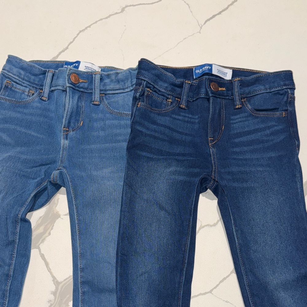 Old Navy Girls Toddler Rock Star Skinny Jeans Jeggings 4T